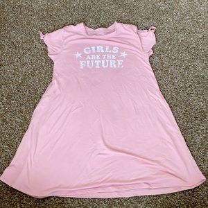 Kids girls are the future pink dress